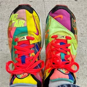 Nike Air Colorful Patchwork Sneakers - women’s size 10